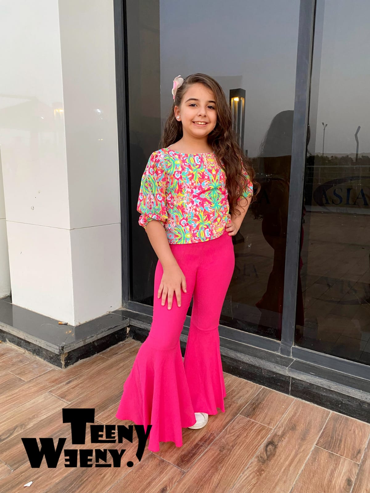 Soft Top & Crochet Pants Set