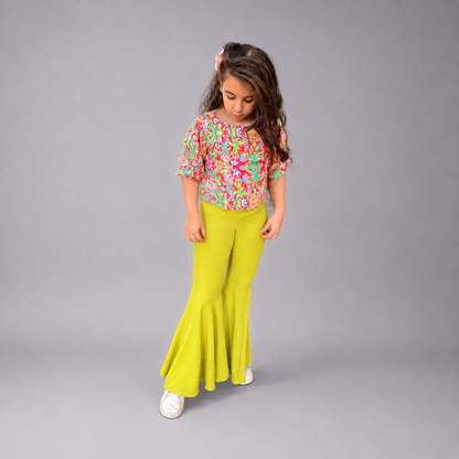 Girls Crochet Pants Set