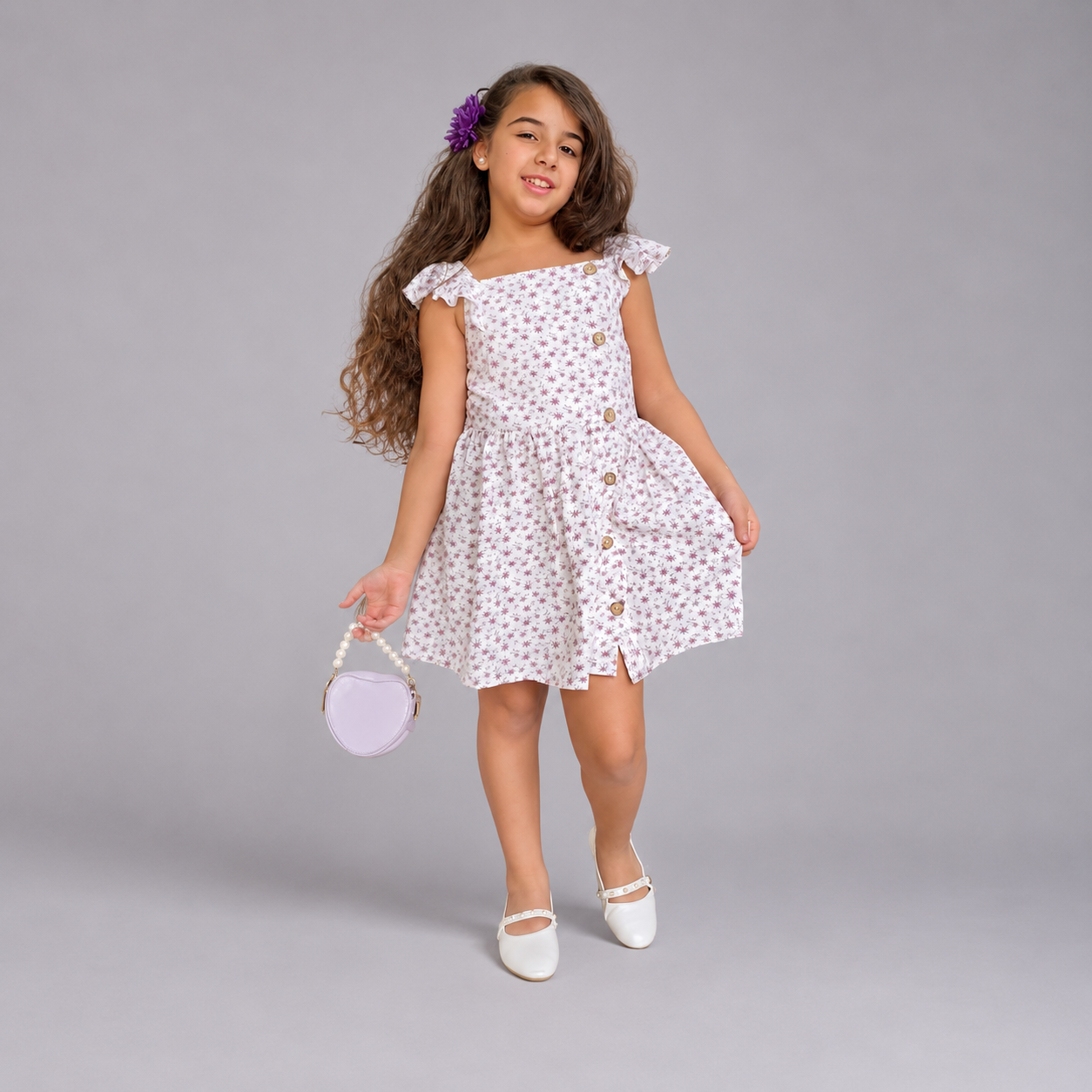 Elegant White Cotton Dress