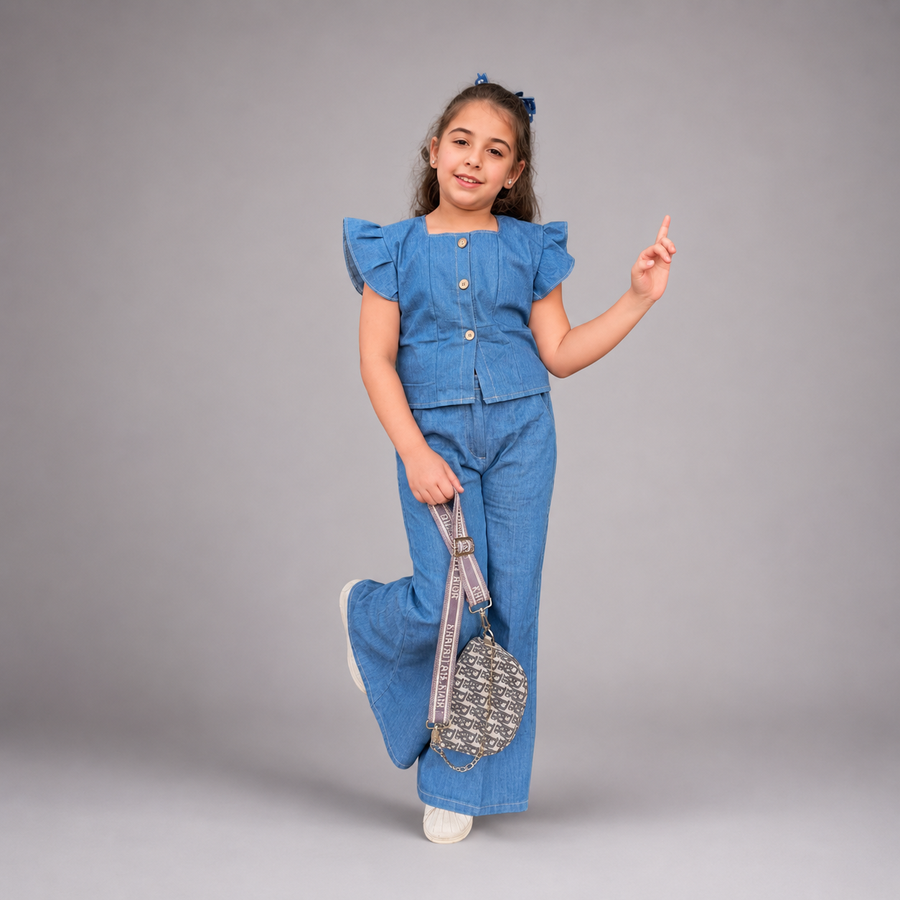 Girls Summer Denim Set