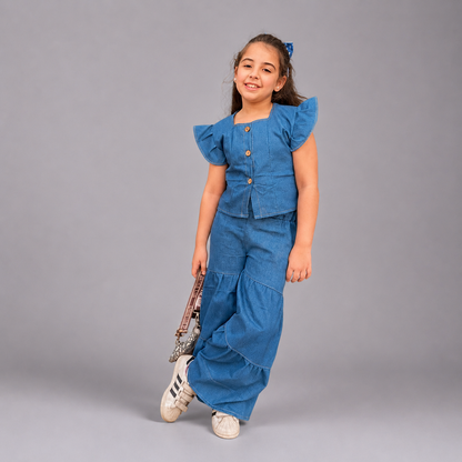 Girls Summer Denim Set